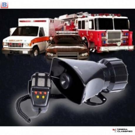 5 Tones Car Siren Vehicle Horn With Mic PA Speaker System By Hiphen Solution Services